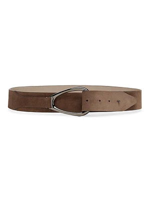 Calfskin Suede Belt