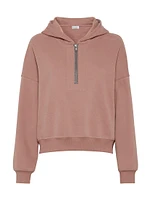 Cotton Smooth French Terry Hooded Sweatshirt