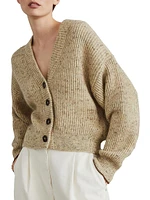 Wool, Mohair and Linen Cardigan