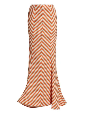 Lily Striped Maxi Skirt