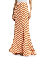 Lily Striped Maxi Skirt