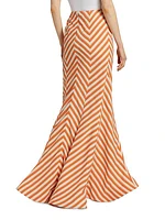 Lily Striped Maxi Skirt