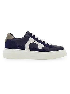 Mixed-Media Sneakers