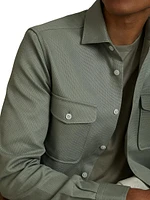 Arlo Woven Button-Up Overshirt