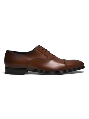 Leather Cap-Toe Oxfords