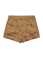 Antiqued Poplin Shorts