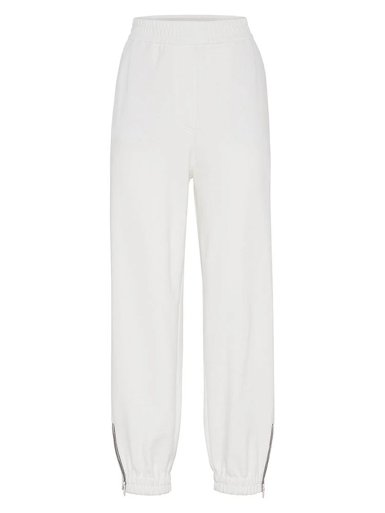 Cotton Smooth French Terry Track Trousers