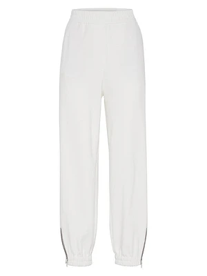 Cotton Smooth French Terry Track Trousers