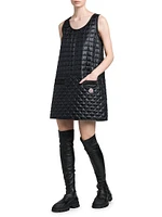 Quilted Down Short Dress