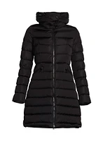 Flammette Fitted Long Down Coat