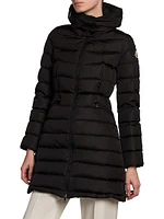 Flammette Fitted Long Down Coat