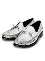 Lottie Bow Leather Loafers