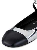 Eden Leather Ankle-Wrap Flats