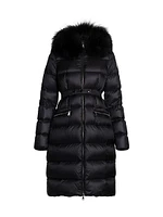 Boedic Belted Coat with Removable Shearling Trim