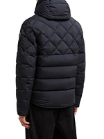 Cecaud Nylon Diamond-Quilted Down Jacket