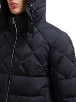 Cecaud Nylon Diamond-Quilted Down Jacket