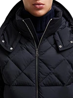 Cecaud Nylon Diamond-Quilted Down Jacket