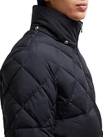 Cecaud Nylon Diamond-Quilted Down Jacket