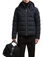 Cecaud Nylon Diamond-Quilted Down Jacket
