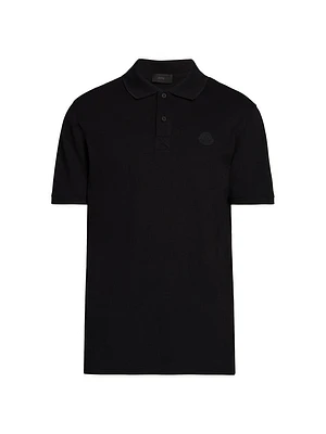 Short Sleeve Logo Patch Polo Shirt