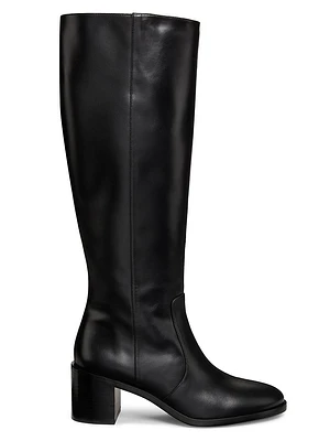 Esme 60MM Zip Leather Boots