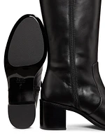 Esme 60MM Zip Leather Boots