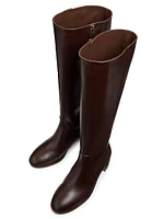 Esme 60MM Zip Leather Boots