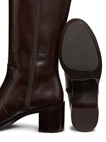 Esme 60MM Zip Leather Boots