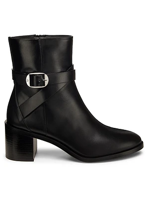 Esme Belted 60MM Leather Booties