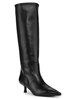 Naomi 50MM Lacquered Leather Boots