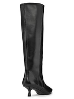 Naomi 50MM Lacquered Leather Boots