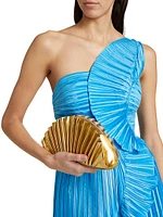 Kelce Pleated One-Shoulder Minidress