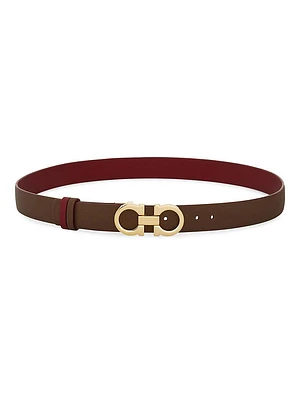 Gancini Reversible Cut-To-Size Leather Belt
