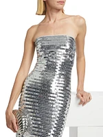 Sculpty Sequined Mesh Maxi Dress