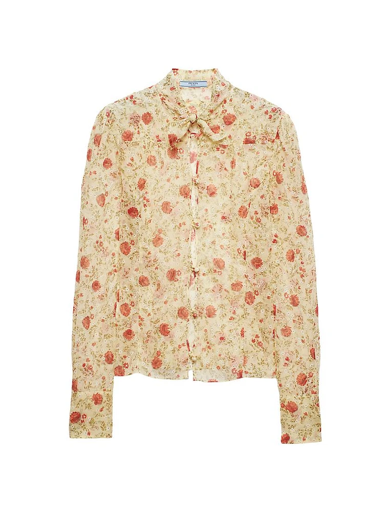 Printed Chiffon Shirt