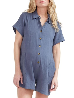 The Lenora Maternity Short Romper