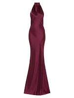 Penelope High-Neck Gown