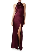 Penelope High-Neck Gown