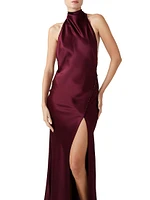 Penelope High-Neck Gown