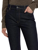 Low-Rise Tapered Jeans