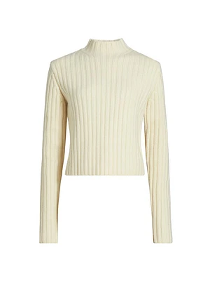 Petite Chunky-Knit Wool Sweater
