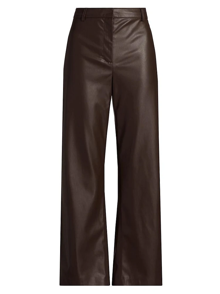 Sheba Faux Leather Crop Pants