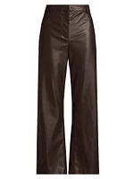 Sheba Faux Leather Crop Pants