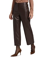 Sheba Faux Leather Crop Pants