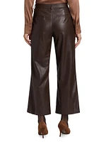 Sheba Faux Leather Crop Pants