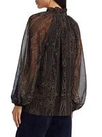 Sofiana Paisley Chiffon Blouse