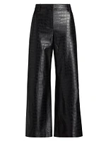 Bronte Faux Crocodile Pants