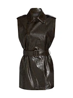 Harper Faux Leather Vest