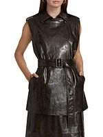 Harper Faux Leather Vest