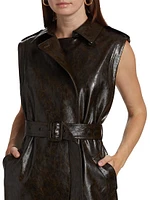 Harper Faux Leather Vest